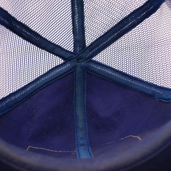 Airline Retirees 1487 Vintage Navy Blue Trucker Mesh Snapback Flight Cap Hat - Picture 10 of 11